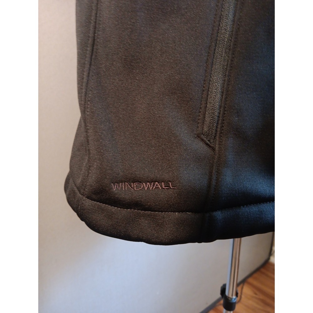 The North Face Black Full Zip Windwall Vest Womens XL Classic AWARE EMBROIDERY - Picture 8 of 12